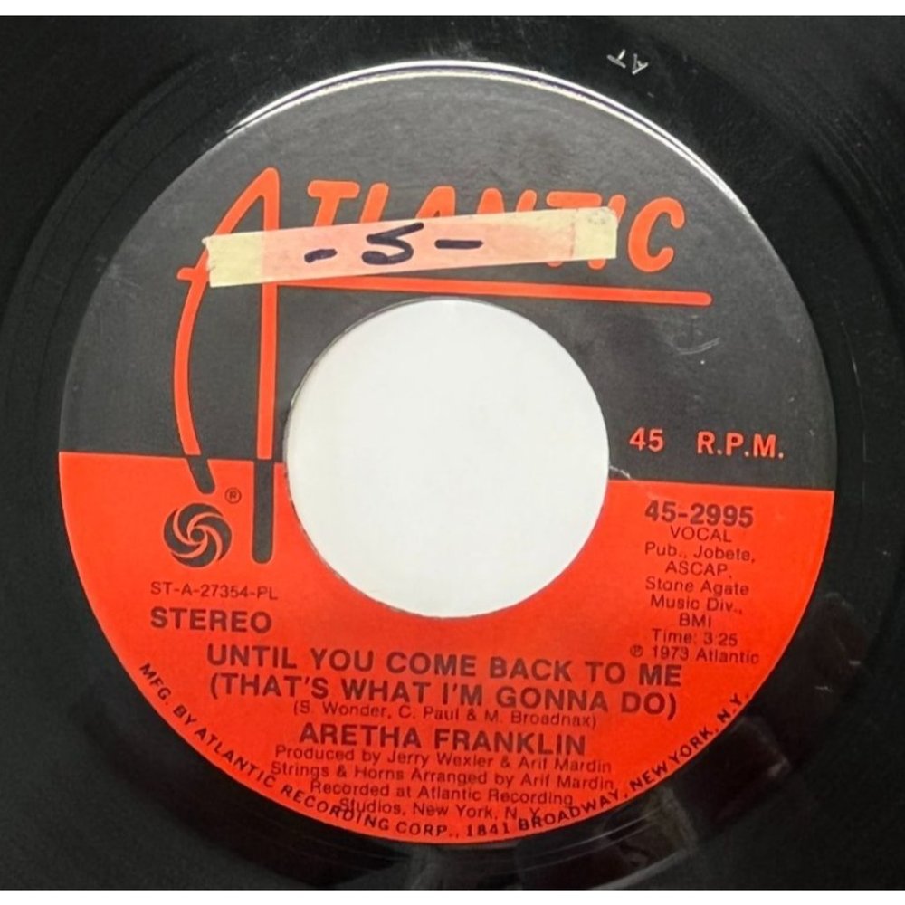 Aretha Franklin Until You Come Back To Me / If You Dont Think 45 Record Soul